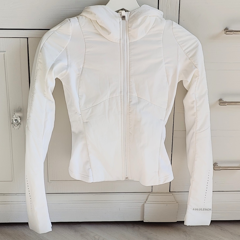 Lululemon White Zip-Up Jacket